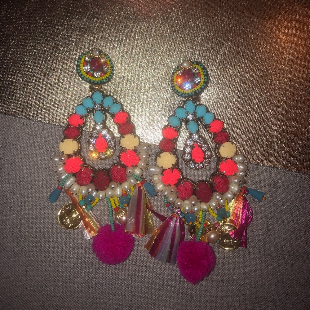 Ranjana Khan Frida Multi-Color Earrings